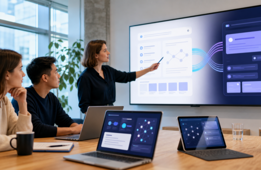 Equipo analiza la visibilidad de una marca en respuestas de inteligencia artificial y contenidos estructurados.