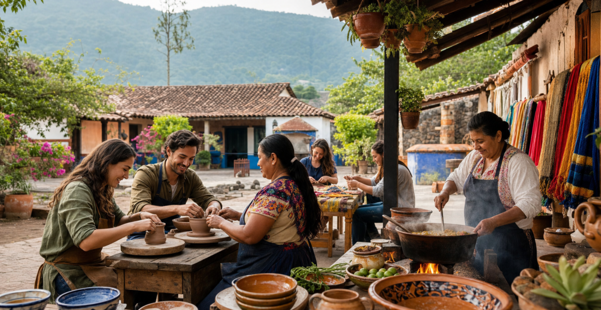 Viajeros participan en experiencias culturales y comunitarias de un Pueblo Mágico