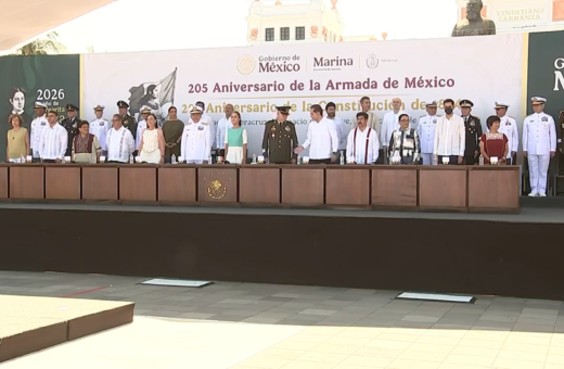 Imagen proporcionada para la nota sobre la conmemoración de la Armada de México en Veracruz.