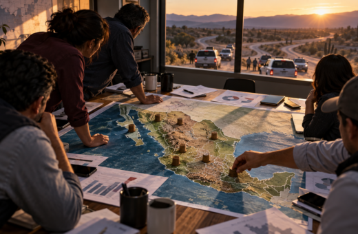 Equipo electoral analiza el mapa de siete estados rumbo a 2027